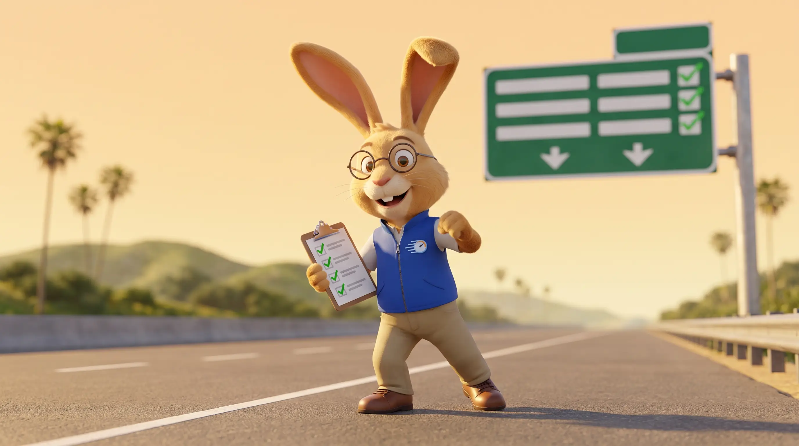Course Guide hare teaching a lesson